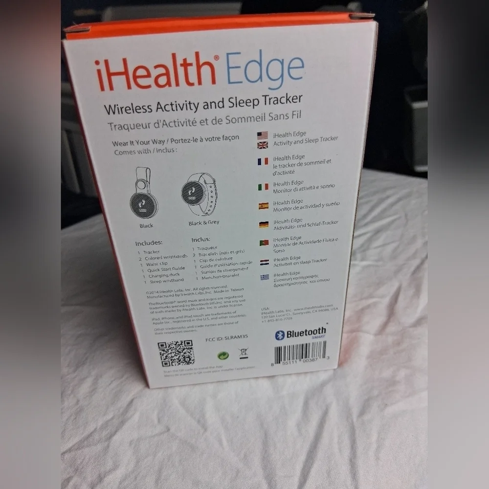 Ihealth Edge Black Wireless Activity and Sleep Tracker